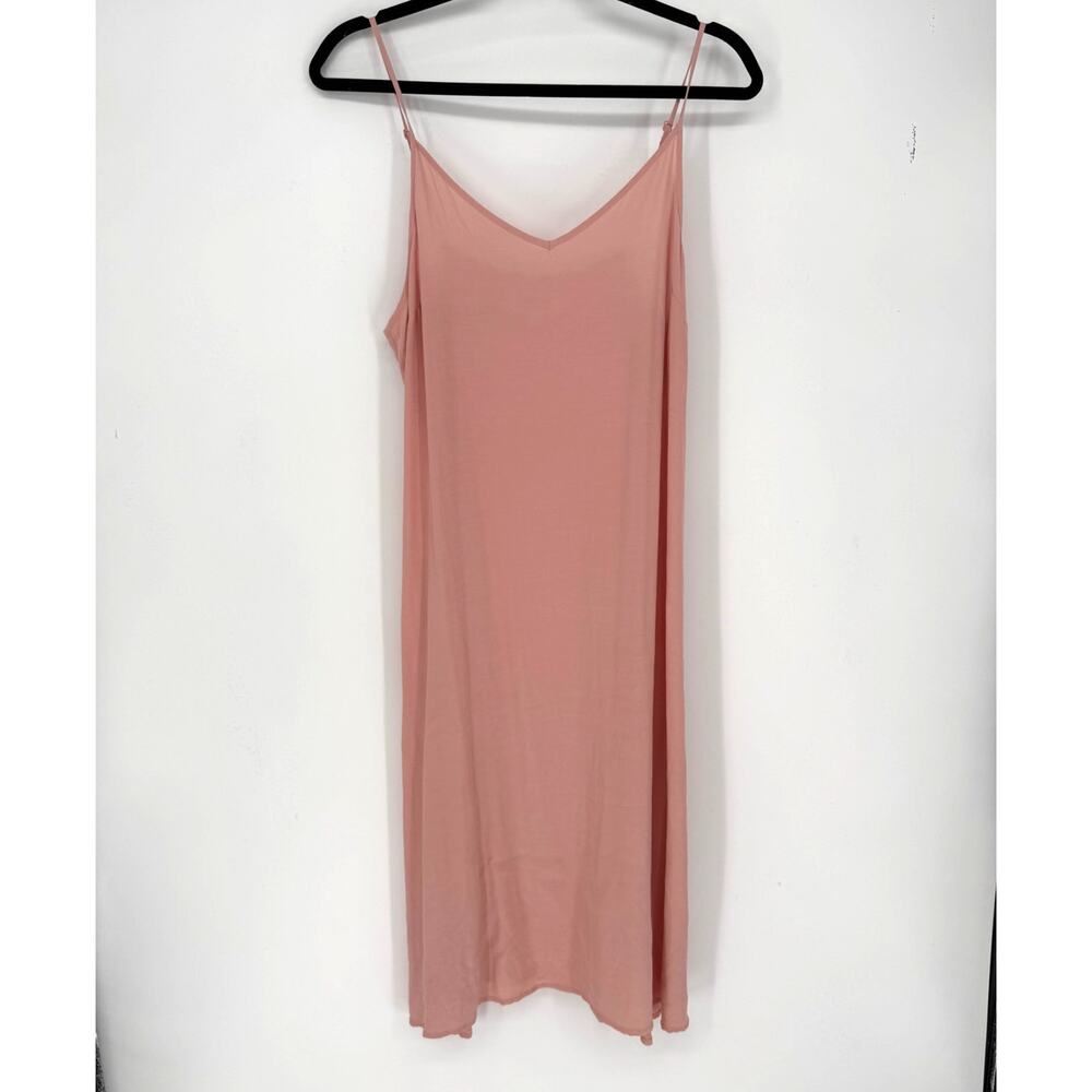 Psophia Slip Liner Dress Pink Rose Midi Vazquez De Castro Size Medium M